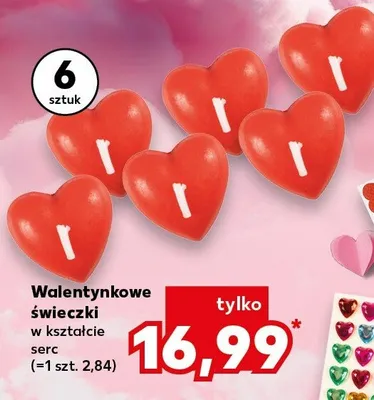 Walentynkowe świeczki promocja w Kaufland