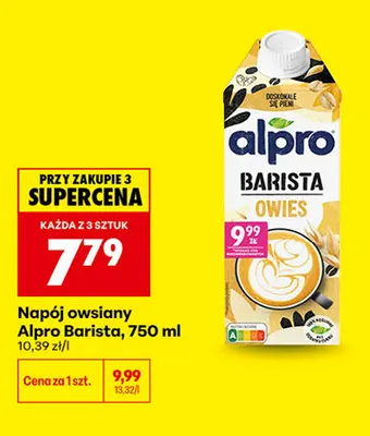 Napój owsiany Alpro Barista promocja w Biedronka