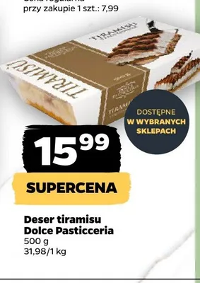 Deser tiramisu Dolce Pasticceria promocja w Netto