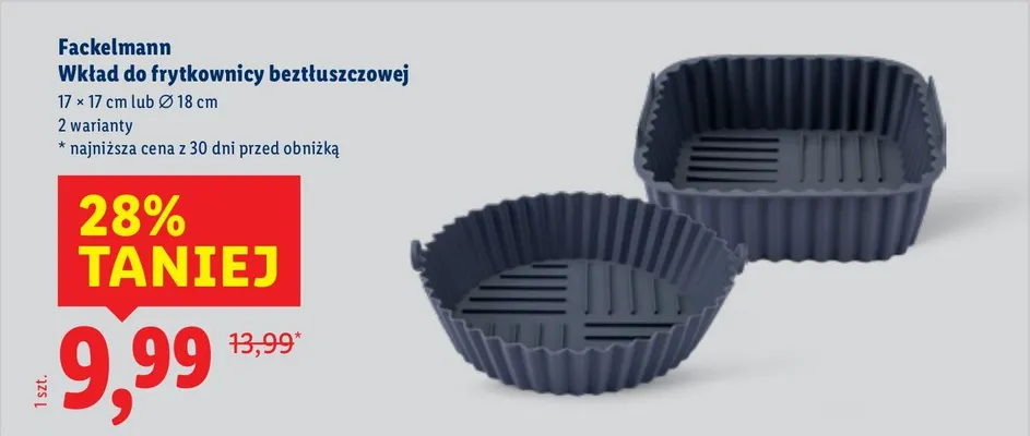Wkład do frytkownicybezttuszczowej Fackelmann promocja w Lidl