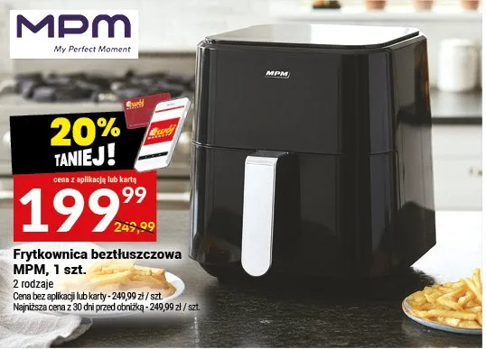 Frytkownica beztłuszczowa MPM, 1 szt. promocja w Twój Market