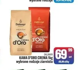 Kawa ziarnista d'Oro Crema Dallmayr promocja w Tomi Markt