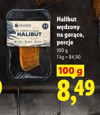 Halibut wędzony na gorąco porcje Seamor promocja w Lidl