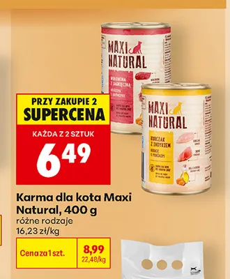 Karma dla kota Maxi Natural promocja w Biedronka