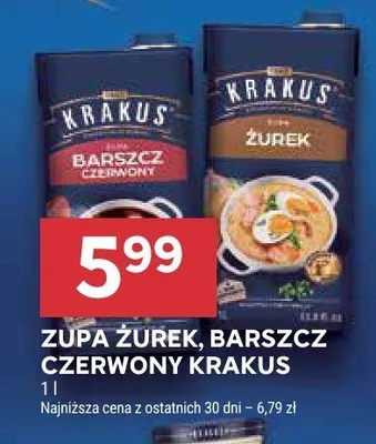 Zupa żurek, barszcz czerwony promocja w Stokrotka