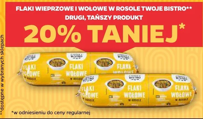 Flaki wołowe w rosole Twoje Bistro promocja w Netto