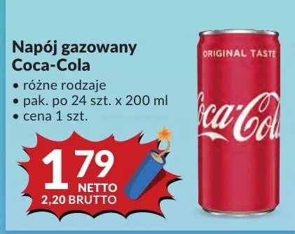 Napój gazowany Coca-Cola promocja w Makro