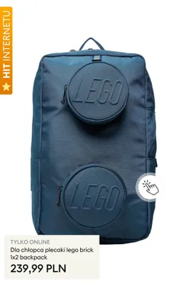 Plecak dla chłopca LEGO Brick 1x2 promocja w Sinsay