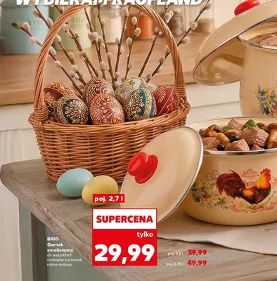Garnek emaliowany do wszystkich rodzajów kuchenek, różne rodzaje promocja w Kaufland