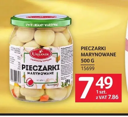 Pieczarki marynowane Urbanek promocja w Selgros