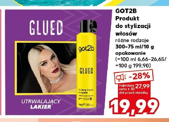 Produkt do stylizacji włosów Got2b promocja w Kaufland