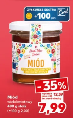 Miód wielokwiatowy promocja w Kaufland