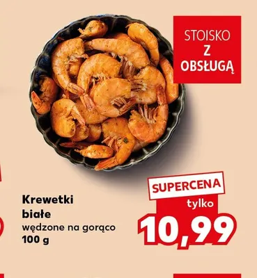 Krewetki białe wędzone na gorąco promocja w Kaufland