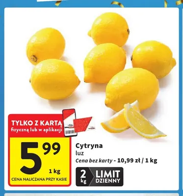 Cytryny luz promocja w Intermarche