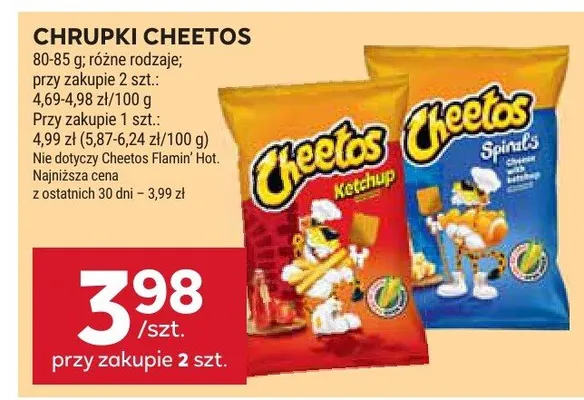 Chrupki cheetos promocja w Stokrotka