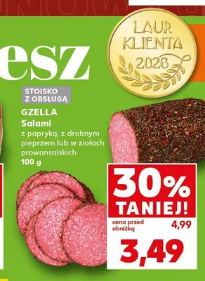 Salami w ziołach prowansalskich Gzella promocja w Kaufland