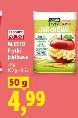 Frytki jabłkowe Alesto promocja w Lidl
