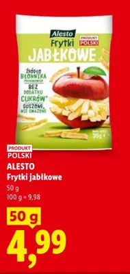 Frytki jabłkowe Alesto promocja w Lidl