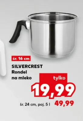 Rondel na mleko śr. 16 cm Silvercrest promocja w Kaufland