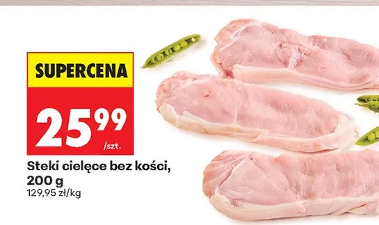 Steki cielęce bez kości promocja w Biedronka
