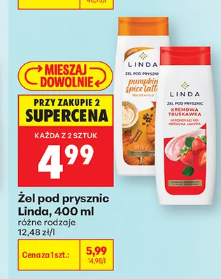 Żel pod prysznic Linda promocja w Biedronka