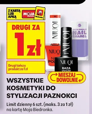 Kosmetyki do stylizacji paznokci promocja w Biedronka