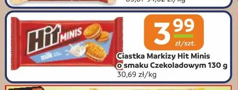 Ciastka markizy Hit Minis o smaku czekoladowym promocja w Gama