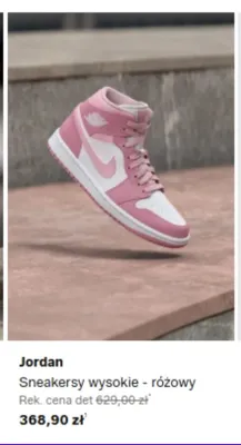 Sneakersy wysokie Jordan - różowy promocja w Lounge by Zalando