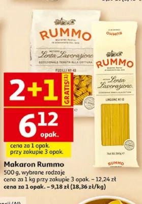 Makaron Rummo linguine promocja w Auchan