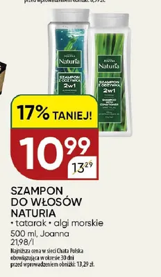Szampon do włosów Naturia algi morskie promocja w Chata Polska