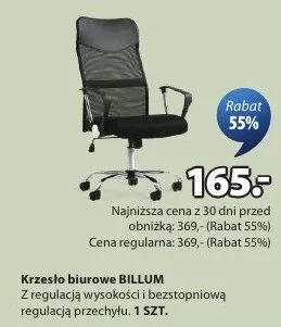 Krzesło biurowe Billum promocja w Jysk
