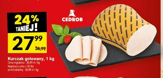 Kurczak gotowany Cedrob promocja w Twój Market
