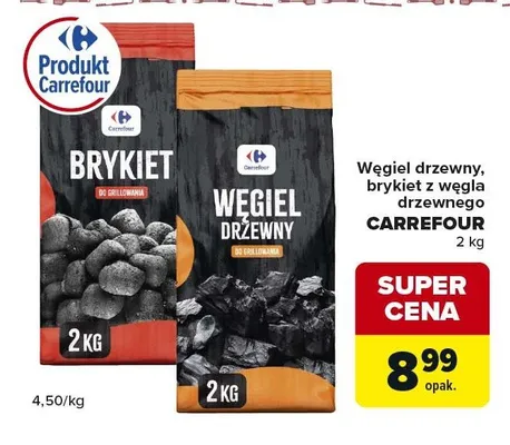 Węgiel drzewny Carrefour promocja w Carrefour Market