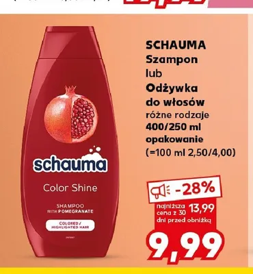 Szampon do włosów Schauma promocja w Kaufland
