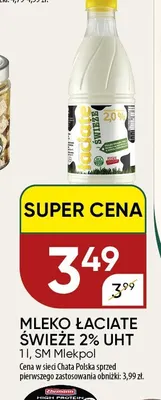 Mleko UHT Łaciate świeże 2% promocja w Chata Polska