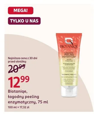Łagodny peeling enzymatyczny promocja w Rossmann