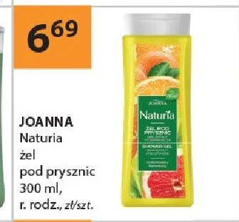 Żel pod prysznic JOANNA Naturia 300ml promocja w Drogerie Laboo