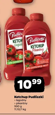 Ketchup łagodny Pudliszki promocja w Netto