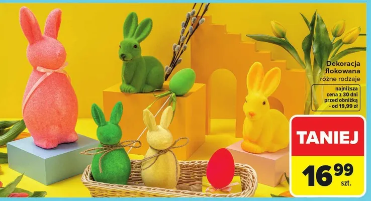 Dekoracja flokowana różne rodzaje promocja w Carrefour Market