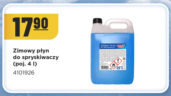 Zimowy płyn do spryskiwaczy Moje Auto promocja w MR. DIY