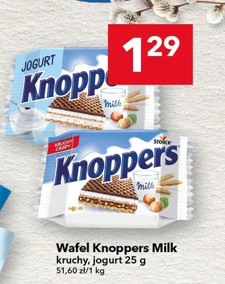 Wafel kruchy, jogurt promocja w LEWIATAN