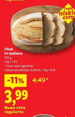 Chleb na maślance promocja w Lidl