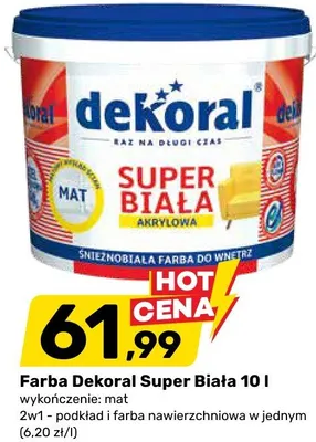 Farba Super Biała akrylowa promocja w Bricomarche