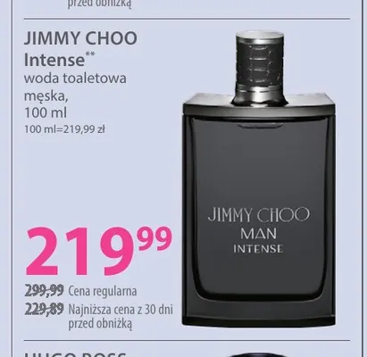 Woda toaletowa męska Intense Jimmy Choo promocja w Hebe