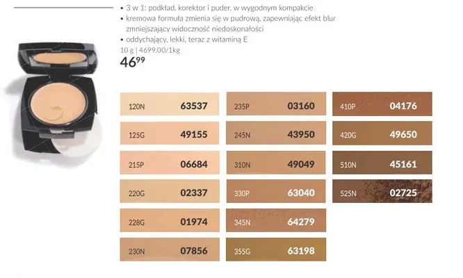Kremowo-pudrowy podkład Avon promocja w AVON