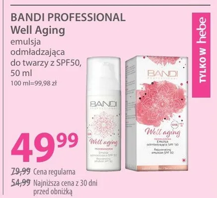 Emulsja odmładzająca do twarzy z SPF50 Well Aging promocja w Hebe