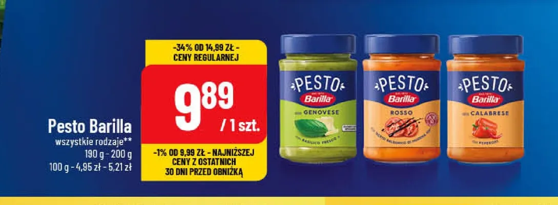 Pesto Barilla Rosso promocja w POLOmarket