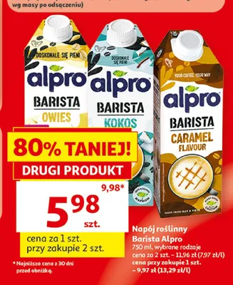 Napój roślinny Barista Alpro Kokos promocja w Auchan