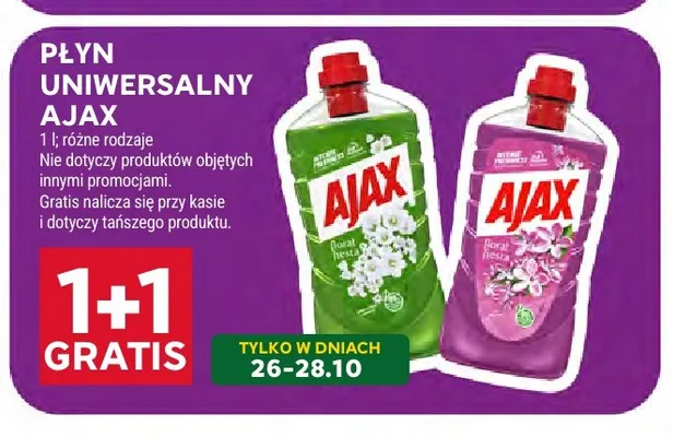 Płyn uniwersalny Ajax Floral Fiesta zielony promocja w Stokrotka