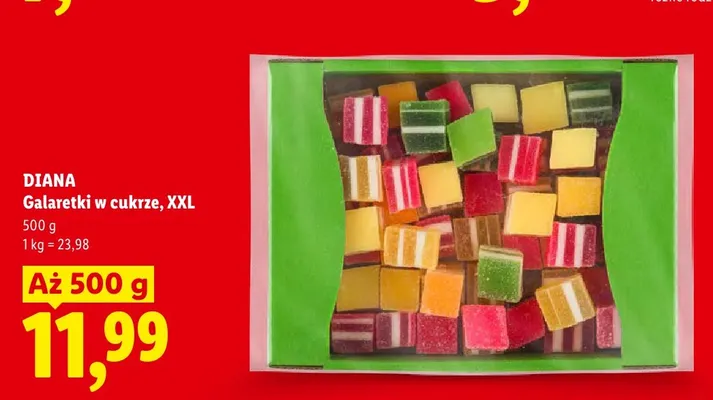 Galaretki w cukrze Diana XXL promocja w Lidl